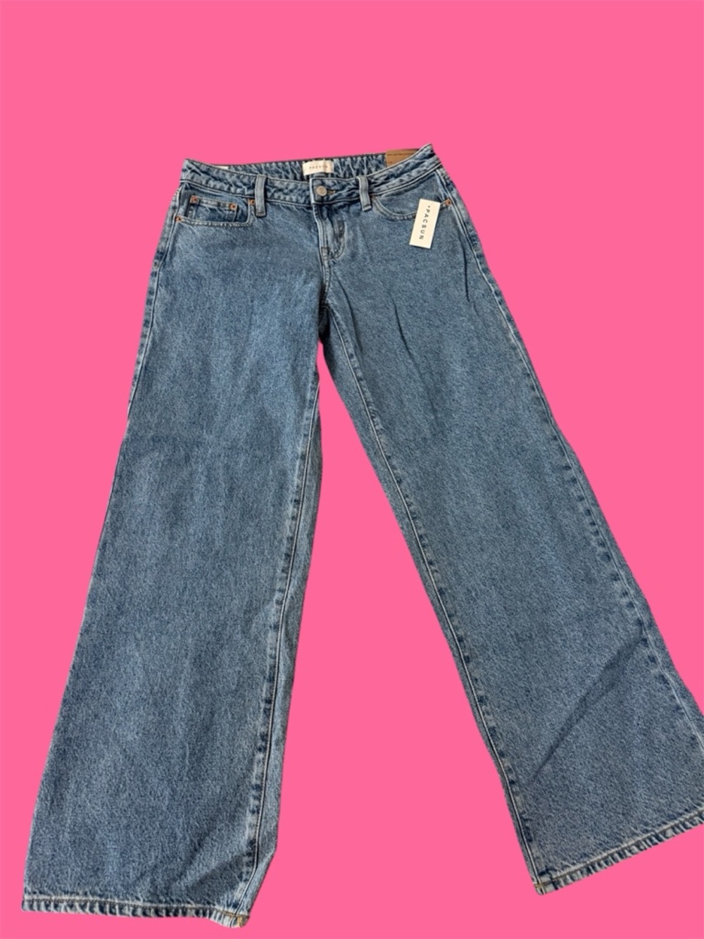 Pacsun Zoe Low Rise Girlfriend Jeans Medium Wash